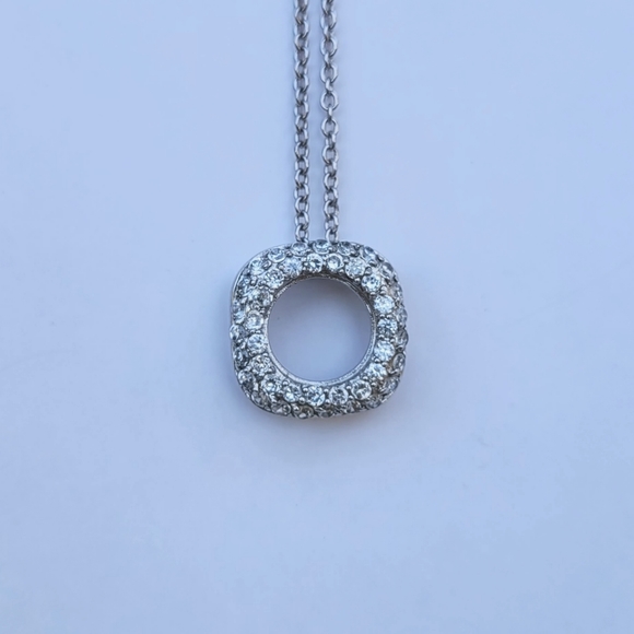2/$5 Child Size Rhinestone and Silver Toned Necklace - Picture 2 of 2